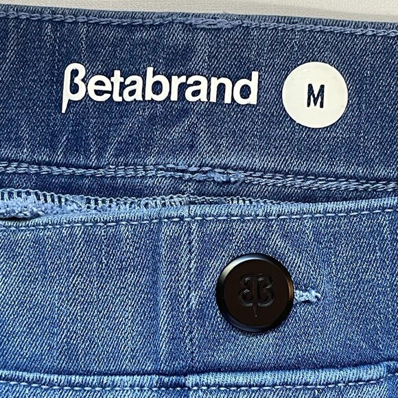 Betabrand Womens High Rise Skinny Jeggings Size M Pull On Pants Distressed - Picture 5 of 11